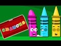 Crayons Mười trong giường ngủ | Giáo dục 3D Video | Kids Learning Colors | Crayons Ten In The Bed