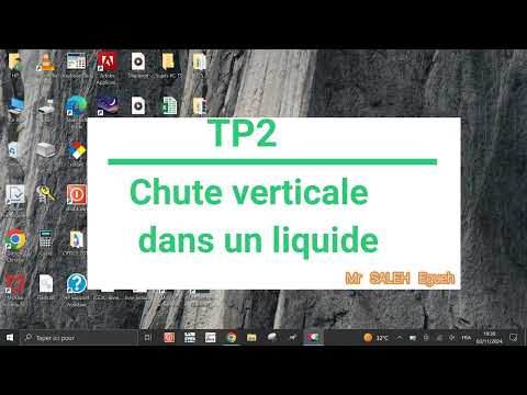 PM2 Chute verticale d'une bille dans un liquide avec LATIS-PRO