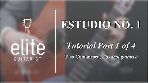 Learn to play Study 1 by Fernando Sor - EliteGuitarist.com Classical Guitar Tutorial Part 1/2