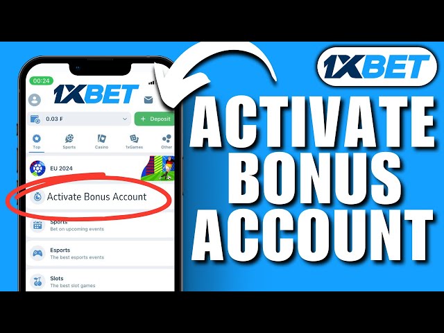 Detailed interface of 1xbet mobile app showcasing bonus offers and live betting.