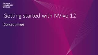 NVivo 12: Concept maps