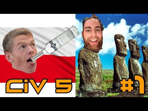 Civ 5 Multiplayer NQ Mod - Tropical Poland! #1 (Finbar vs David)