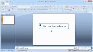How to insert an image with PowerPoint 2007