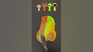 Sprunki Color Mixing (Part 21) Guess the mixed Character #sprunki  #colormixing #colorschemistry