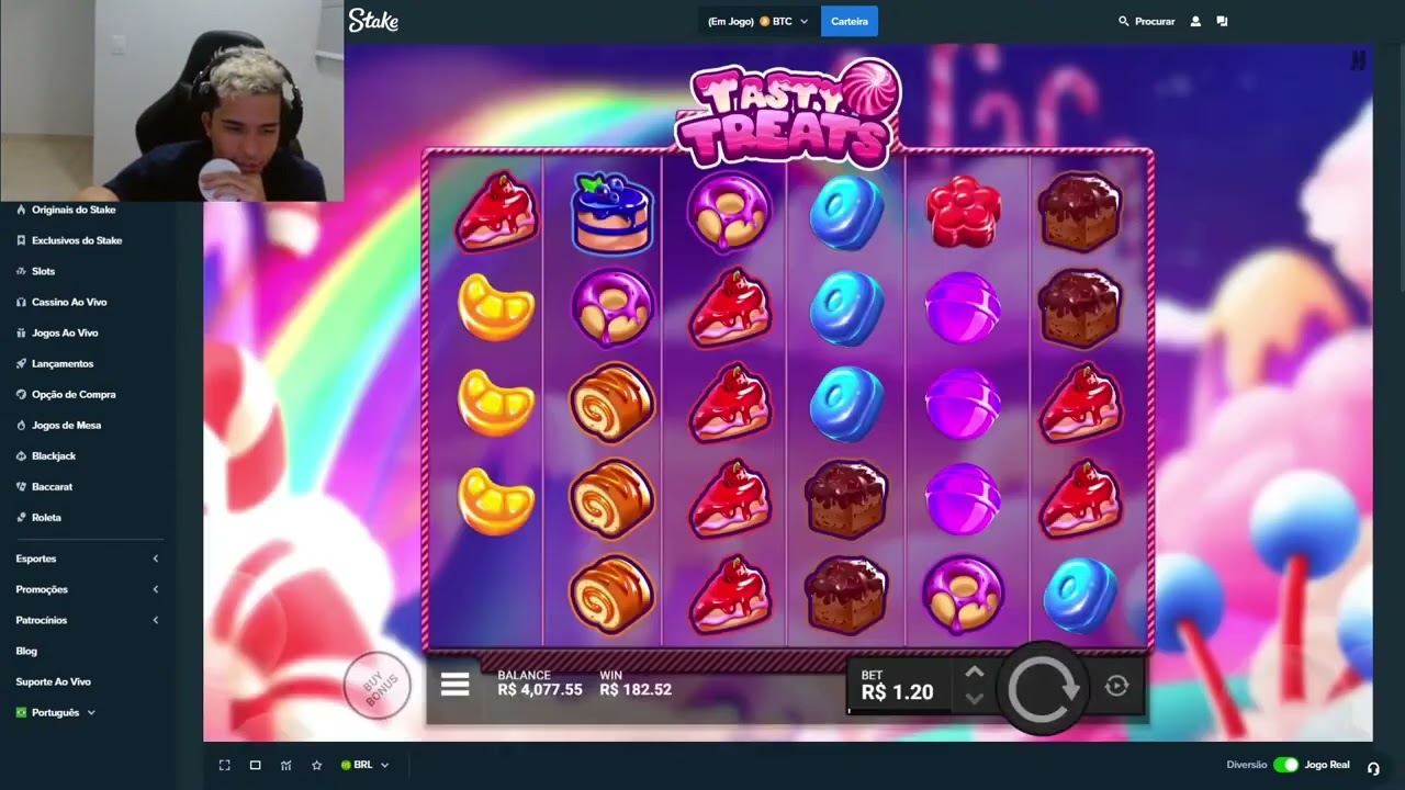 JOGANDO ESSE NOVO SLOT E COMPRANDO BÔNUS TENTANDO LUCRAR!! TASTY TREATS ...