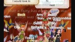 Fairies that I have talked to on Pixie Hollow Online