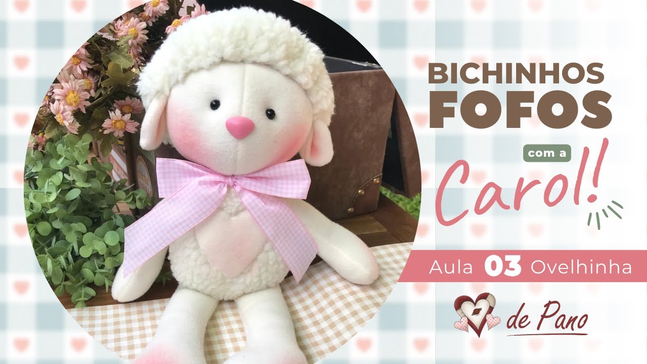 Aula GRATUITA 3 - Bichinhos Fofos - Corpinho Ovelha e Panda