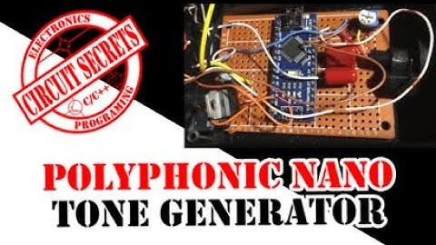 Arduino nano multi tone generator