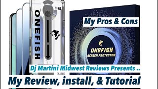 OneFish Screen Protector Privacy Glass for iPhone 17 Pro … My Review , install & Tutorial.