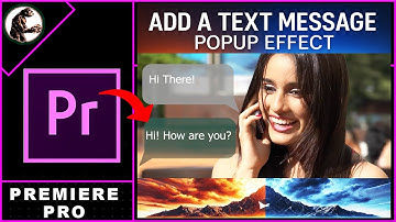 How To Add A Text Message Popup Effect In Premiere Pro