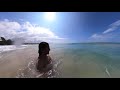 Hapuna Beach - Getting through the Shore Break