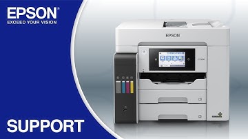 Epson EcoTank ET-5800 | Wireless Setup Using the Control Panel