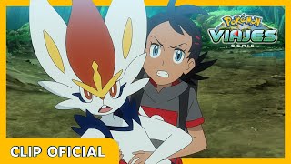 Lucario y Cinderace vs. Mewtwo | Serie Viajes Pokémon | Clip oficial