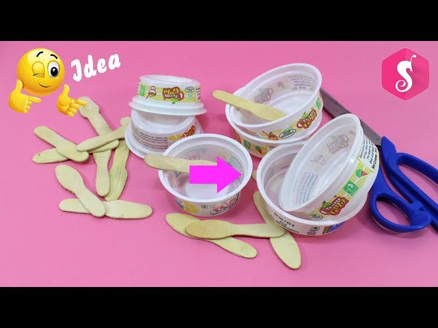5 Amazing Ice Cream Cups Life Hacks, Waste Material Craft