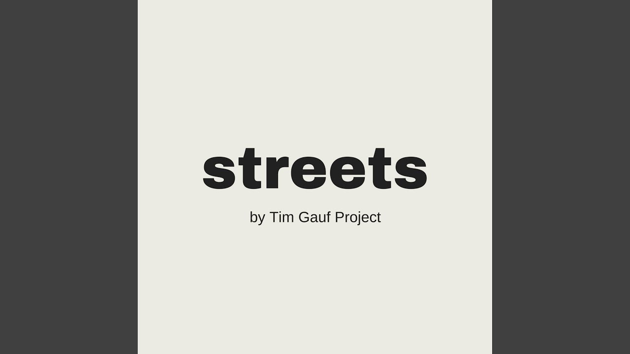 Watch Streets on YouTube Watch Streets on YouTube