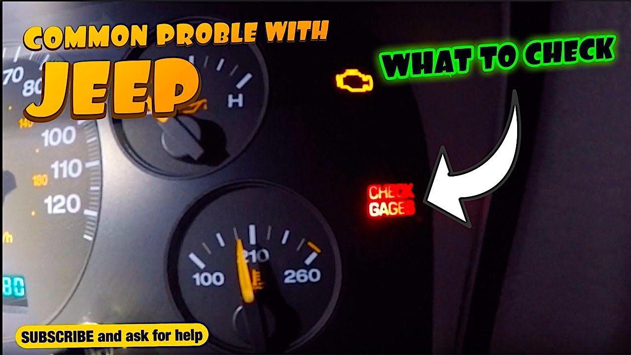 Actualizar 41+ imagen 2003 jeep wrangler check gauges light