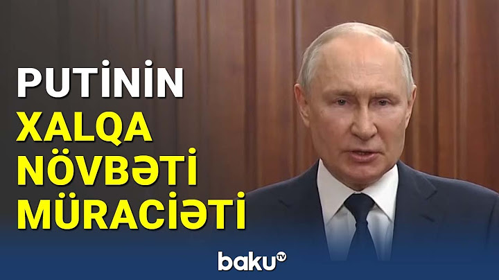 Putin xalqa növbəti dəfə müraciət etdi (27.06.2023)
