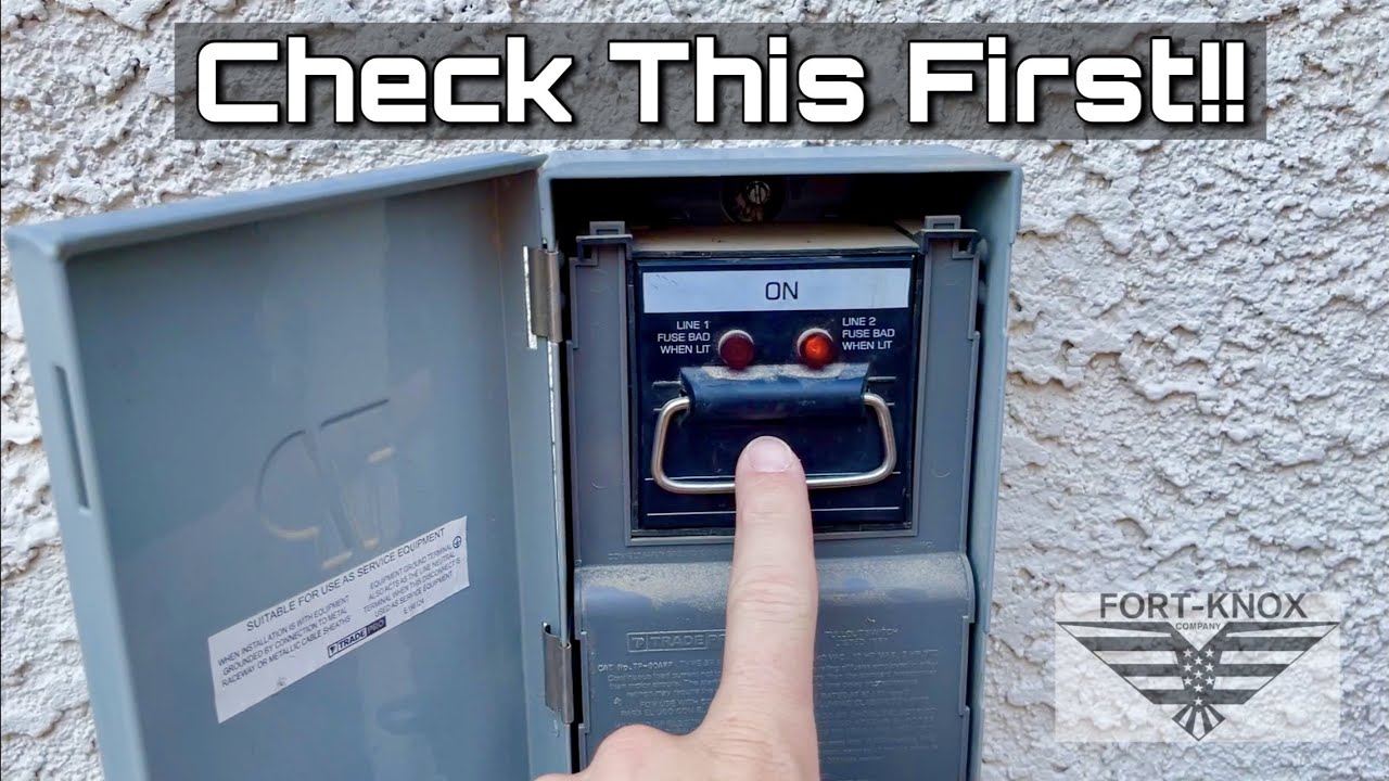 AC Blowing HOT Air Condenser Won’t Turn ON 60 amp Breaker Cartridge