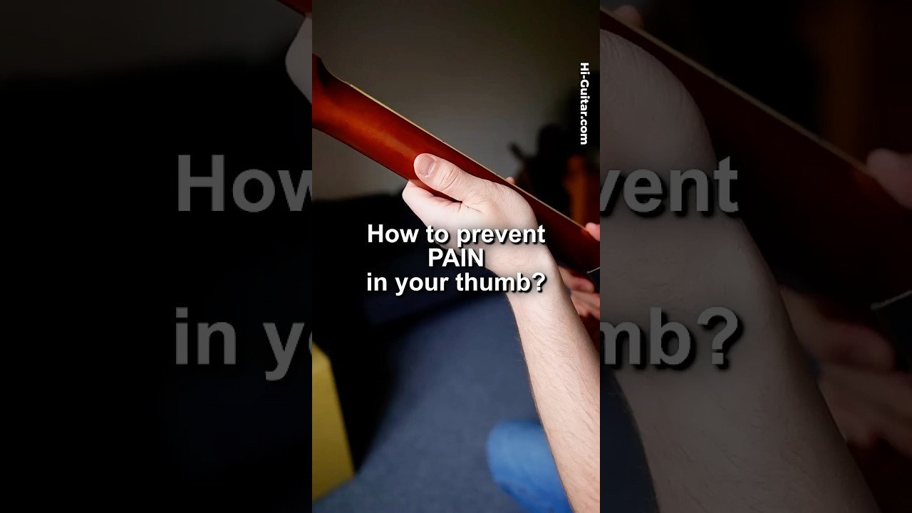 Pain in Your Thumb From Playing Guitar? auf YouTube ansehen Pain in Your Thumb From Playing Guitar? auf YouTube ansehen