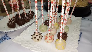 اسهل بوبس كيك اعياد الميلاد بطريقة تزيين بسيطة و راقية pops cake