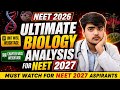 How to Prepare for NEET 2027 Biology (Based on NEET 2026 Trends) | Chapter-wise Weightage🔥