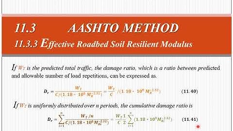 Pavement sructural design 9 , flexible structural design, Effective Roadbed Soil Resilient Modulus