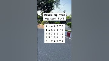 Observation Visual Test: 5 Seconds For You To Spot 7145. Try Your Skills!  #search #puzzle #shorts