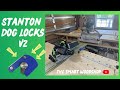 Stanton Dog Lock V2 is a must-have: Simple, Effective, Accurate, and Inexpensive.