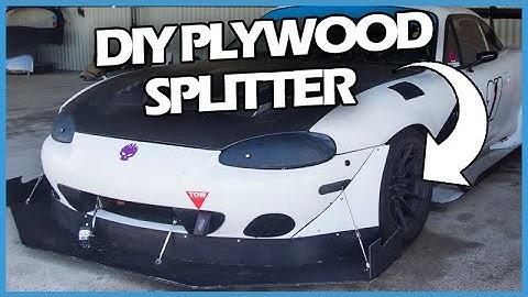 DIY Plywood Racecar Splitter // Ep 81 // Time Attack TURBO Build