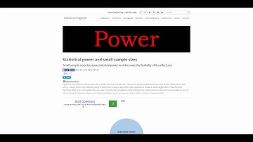 Statistical Power and Small Sample Sizes