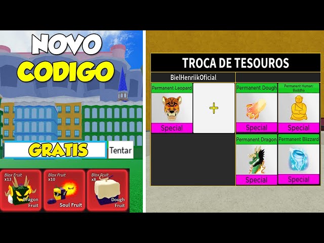 RAPIDO! USE ESSE NOVO CÓDIGO E TROCANDO LEOPARD NO BLOX FRUITS 