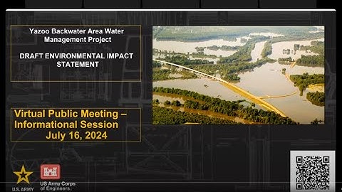 Yazoo Backwater Project Virtual Meeting 07.16.2024