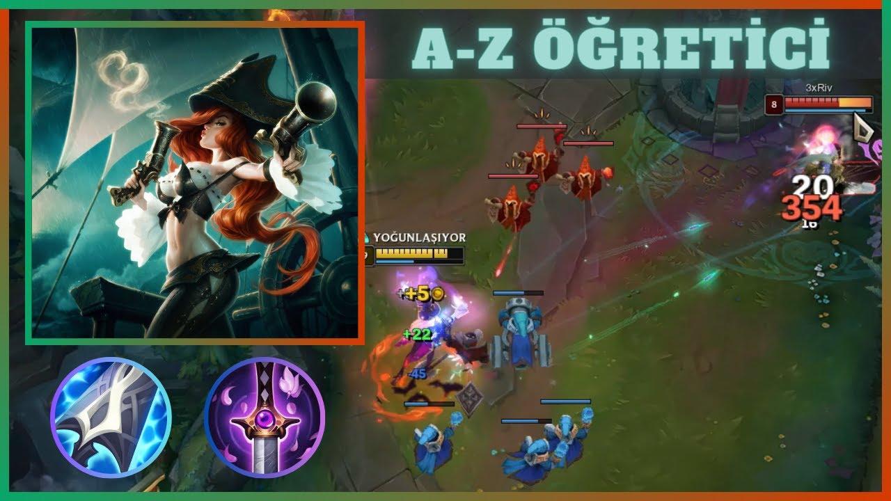 A'DAN Z'YE ÖĞRETİCİ MİSS FORTUNE │S14 LEAGUE OF LEGENDS