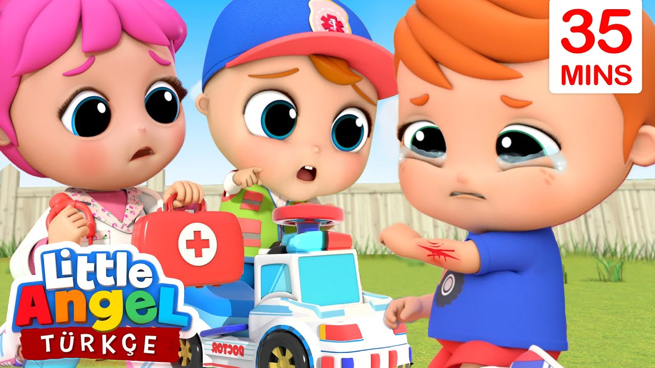 ⁣Can Bebek Doktor Oldu, Ambulansıyla Yardıma Koşuyor | Eğlenceli Çocuk Şarkıları | Little Angel
