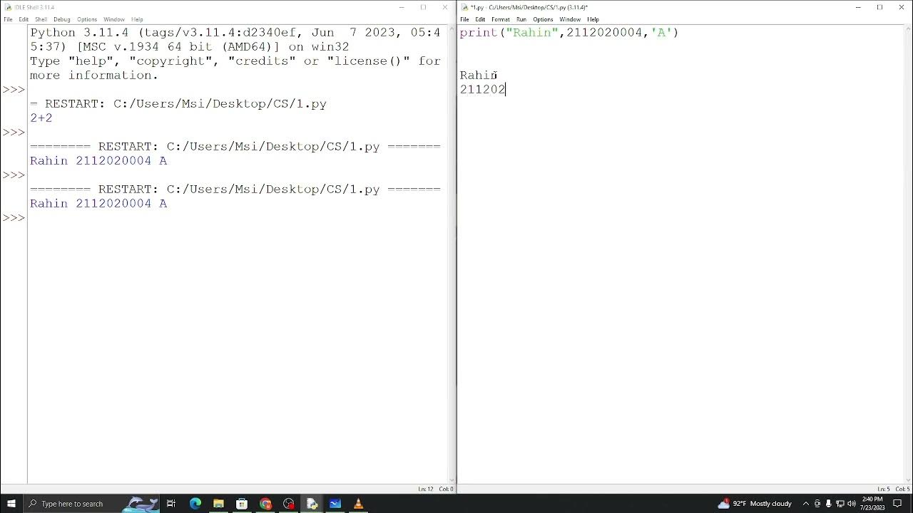 4. IGCSE Computer Science || Python tutorial || print function || part ...