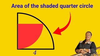 A tricky circle Geometry challenge,Area of the smaller quarter circle.