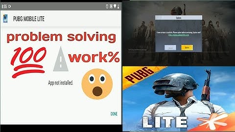 pubg mobile Lite update problem ||app not install ||problem solved||