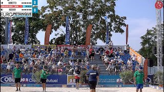 2ème belle demifinale BONETTO vs ROCHER : Europétanque des AlpesMaritimes 2022