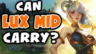can a Challenger carry Platinum Elo with Lux mid? | Challenger Mid Visits Plat - League of Legends