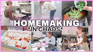 Keeping A Homemaking Routine Among The Chaos. Homemaker Motivation by She's In Her Apron 35,745 views 1 month ago 14 minutes, 11 seconds