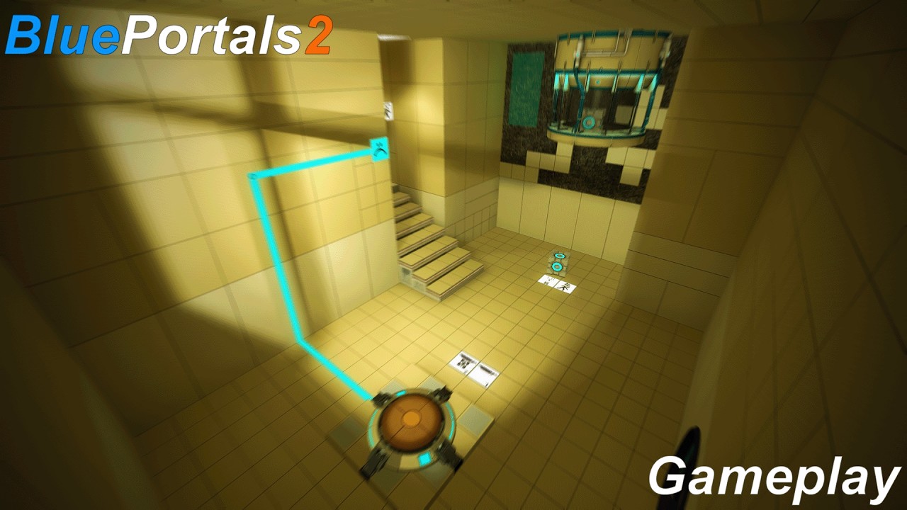 Blue Portals 2 gameplay