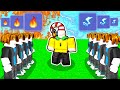 ALL FIRE Enchant Team vs ALL STATIC Enchant Team.. (Roblox Bedwars)