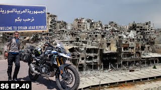 Life Inside The Syria's Most Devastated Cities S06 EP.40 | MIDDLE EAST MOTORCYCLE Tour