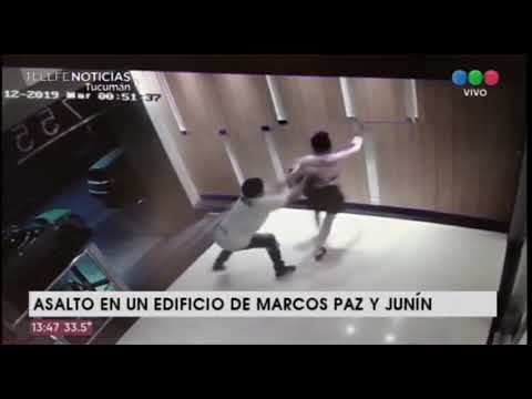 Salvaje asalto en un edificio de Marcos Paz y Junín.