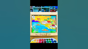 Hướng dẫn vẽ phong cảnh Làng quê Việt Nam 🇻🇳 | #howtodraw the landscape of Vietnamese countryside