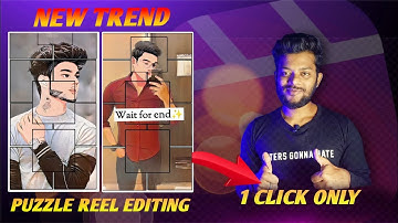 Puzzle reel video editing : Me in love with you Capcut Template Tutorial