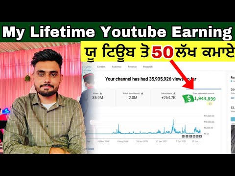 My lifetime Youtube Earning💰