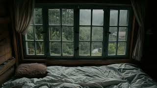 Rain on Window | Soothing Rain & Thunder for Sleep, Study, or Meditation | Study, Sleep and Relax