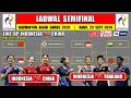 Jadwal Semifinal Badminton Asian Games 2026 Hari Ini ~ LINE UP INDONESIA vs CHINA