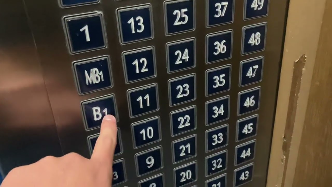 [♿️車椅子操作盤・アナウンスあり]新宿センタービル　非常用エレベーター　E-3号機　フジテック製